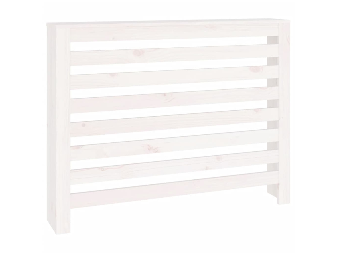 Radiator Cover, Radiator Covers Vidaxl Branco Madeira De Pinho (108.5 X 19 X 84 Cm)