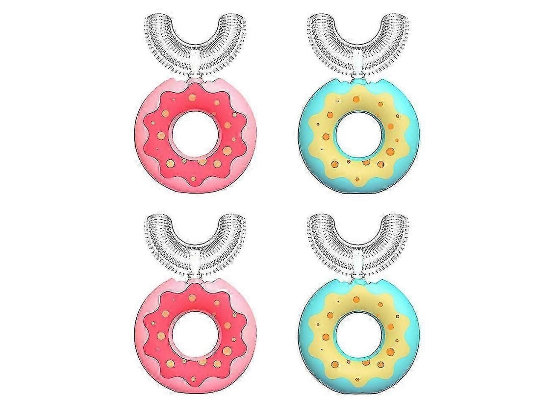 Escova de Dentes Infantil em Formato U, com Cabeça Silicone Macio Qualidade Alimentar. GOKOCO