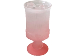 Taça De Vidro Fosco Com Efeito Degradê Para Vinho, Coquetéis E Sucos De Frutas Coupe Com Relevo