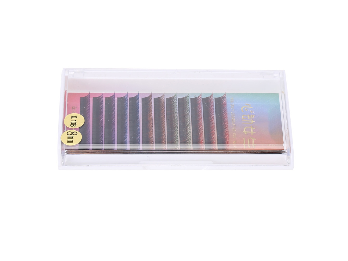 Cílios Postiços Mistos Com Transição De Gradiente Suave (estilo Longo, 8mm) Eoocoo