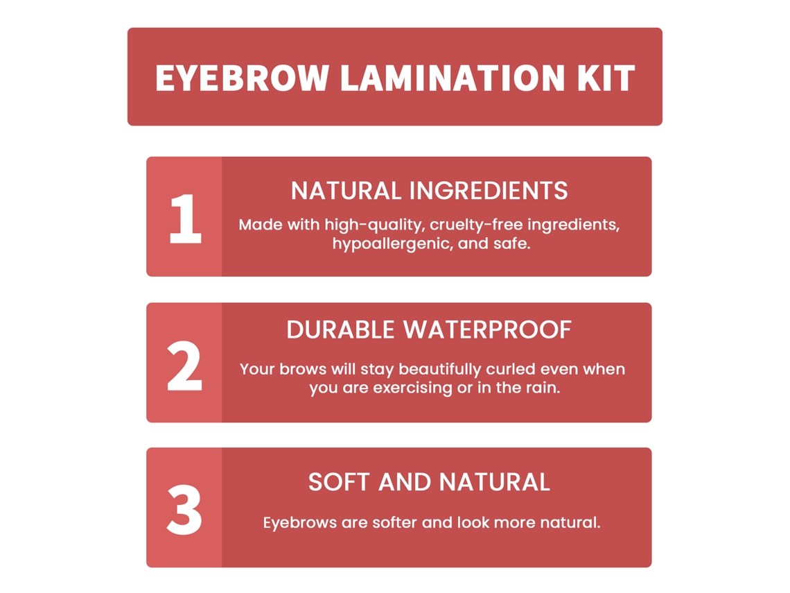 Kit De Laminacao De Sobrancelhas Caseiro Eelhoe Para Sobrancelhas Mais Cheias E Naturais
