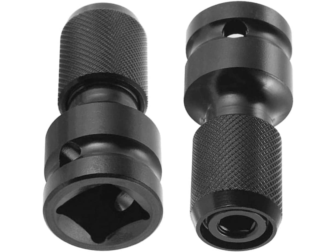 Conjunto De Bits, 2 Peças, 1/4, Aço, Hexagonal, Chave De Impacto