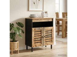 Vidaxl Gabinetes De Armazenamento Natural 60 X 33 X 75 Cm