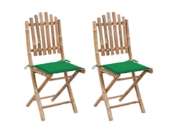 Folding Chair, Folding Chairs Vidaxl Verde Bambu (n/a)