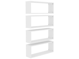 Wall Shelf, Wall Shelves Vidaxl Branco Madeira Processada (60 X 15 X 23 Cm)
