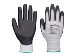 Luva Grip 13 Pu Diamond Knit - Pacote De 12 Pares Cinza E Preto / Gg
