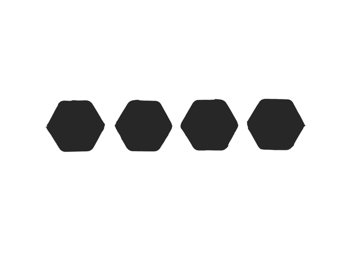 4pcs Amortecedor De Vibração Hexagonal Para Raquete De Tênis Em Silicone Macio Absorvedor De Choque