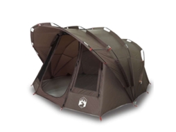 Tenda de pesca para 5 pessoas VIDAXL impermeável castanho