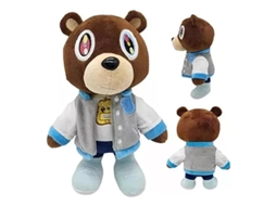Lurelia Dos Kanye Em Peluche Colecionável, 26cm, Macio Para Coleção