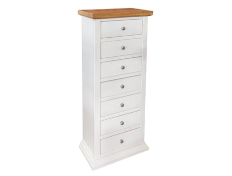 Cómoda Franca EPIKASA Madeira MDF Branco (53x31x126cm)