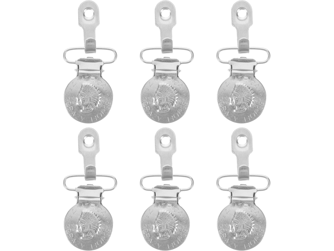 Pretyzoom Conjunto De 6-presilhas Metálicas Para Pendurar Tapeçarias E Tapetes Na Parede, Resistentes, Com Dentes