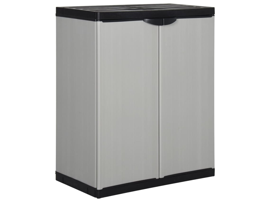 Armário de Exterior VIDAXL Cinzento Pvc (68x40x85 cm)