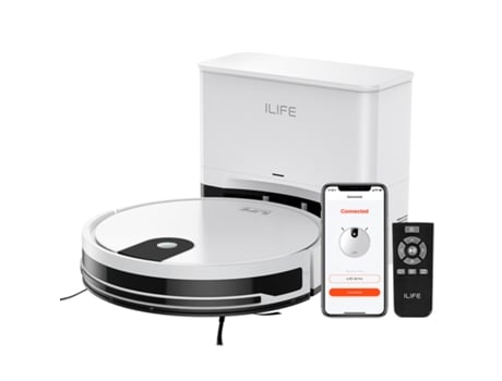 Aspirador Robot Ilife G9 Pro Estação De Auto-esvaziamento Navegação Por Giroscópio 3000pa De Sucção 100min De Autonomia Bolsa De Pó De 2.5l
