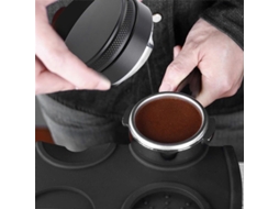 Ajustador De Altura Distribuidor Nível Ferramenta Acessório Tamper Café Aço Inoxidável 58mm Preto