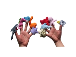 Mali 10pcs/set Marionetes de Dedos de Animais Marinhos Pelúcia Brinquedos Educativos Infantil