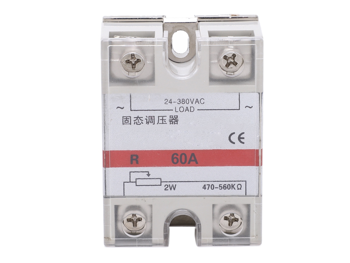 Regulador de tensão de estado sólido 60A SSR, módulo anticorrosivo, silencioso, 24-380 VCA, sem marca.