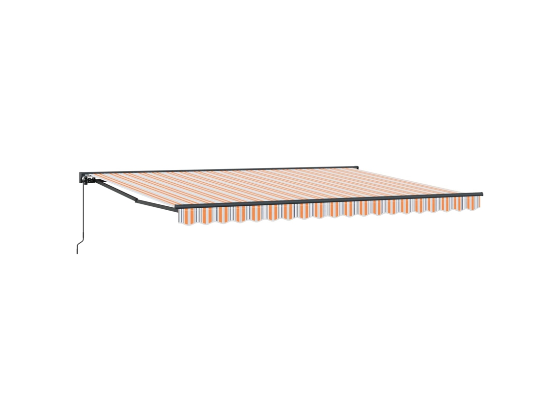 Conjunto 1 Toldo Retrátil Vidaxl Antracite Alumínio (4 × 3,5 M)