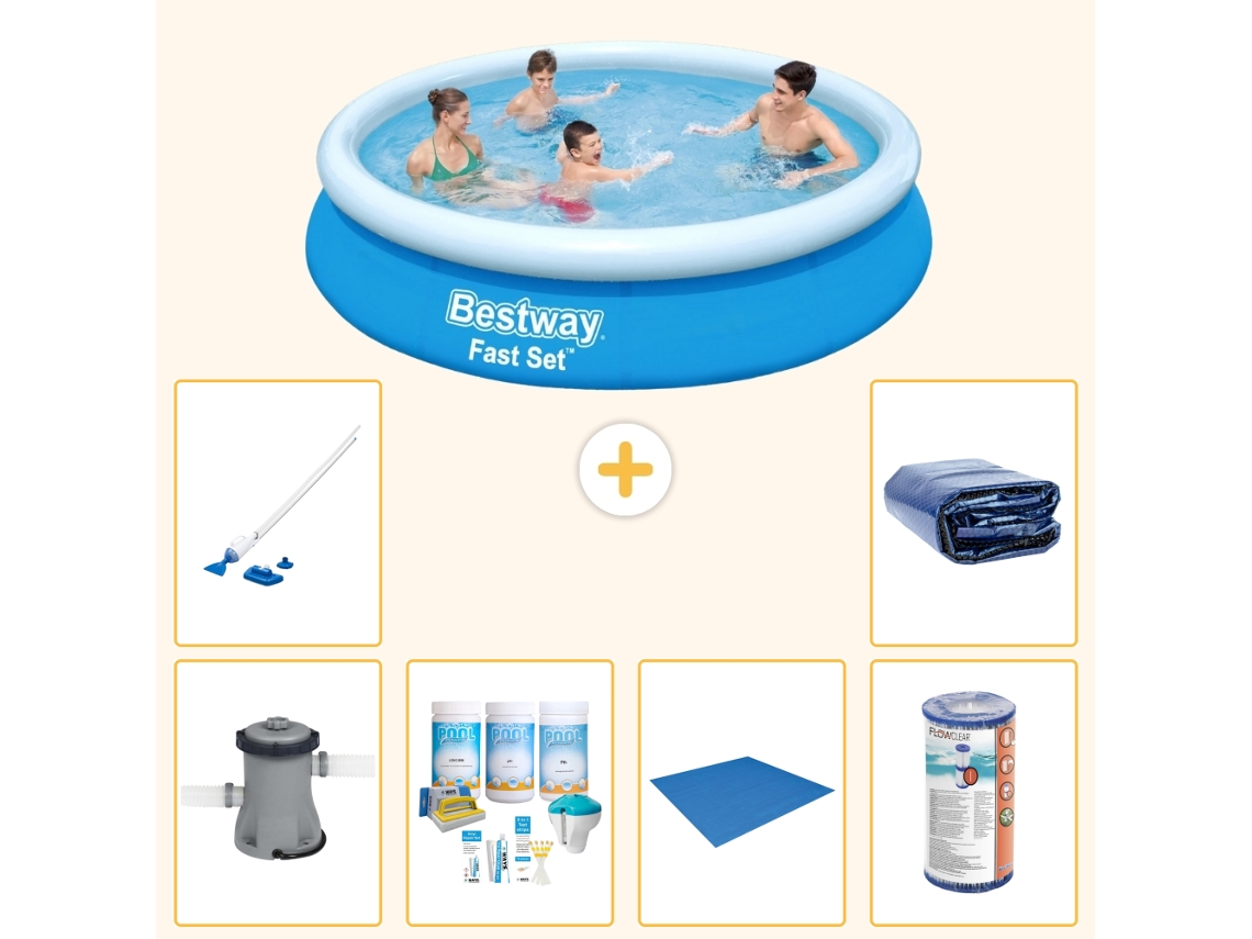 Bestway Piscina Bestway Fast Set Redonda - 366x76 Cm - 7-peças S21440
