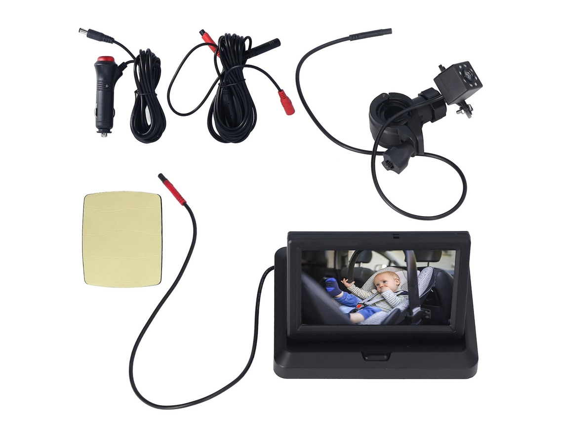 Câmera De Ré Para Bebê No Carro Com Tela Hd De 5 Polegadas Para Monitoramento Seguro Olysi Shop