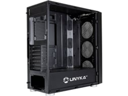 Caixa PC UNYKA GAMING Exagon Evo ARGB (ATX Mid Tower - Preto)