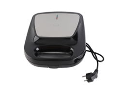 Máquina de sanduíches elétrica 1400w, alumínio, antiaderente, para pequenos almoços