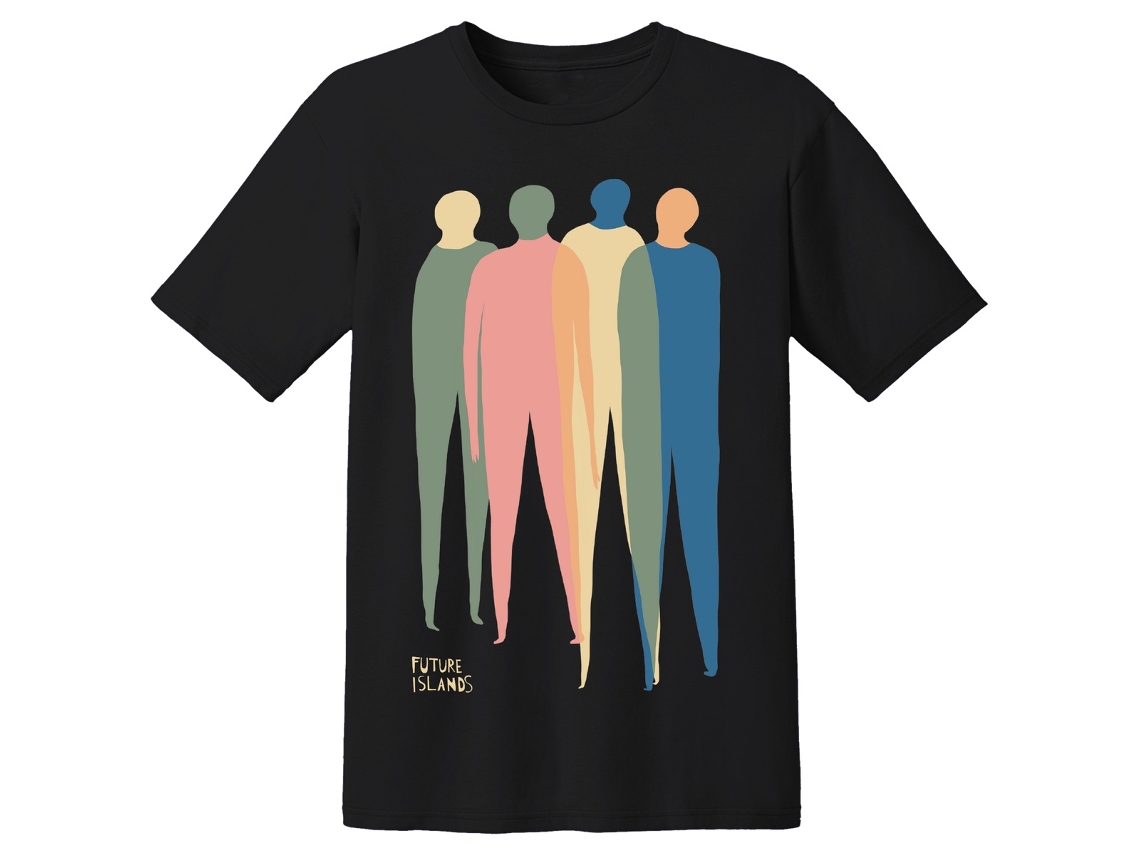 Future Islands Daniel T shirt Black T ROCKINSTONE Size:s