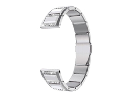 Pulseira De Aço Inoxidável Cravejada De Diamantes Para Samsung Galaxy Watch 46mm (preta + Branca)