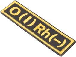 Kombuida Patch De Terror Tipo Sanguíneo Uniforme Braçadeira