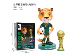 (jaguar + Troféu (13cm)) Estatueta Do Troféu Do Mascote Da Copa Do Mundo Fifa Eua 2026