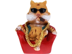 Figura De Tigre De Resina, Estátua Do Zodíaco, Presente Do Ano Do Tigre, Decoração Para Carro E Lar, Modelo De Animal Da Sorte