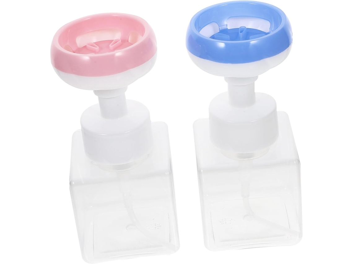Dispensador sabonete líquido espuma GOKOCO 2 peças frasco transparente recarregável bomba