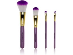 Kit de Pincéis para Maquilhagem WJS 840079112170 (4 Un - Roxo / Dourado)