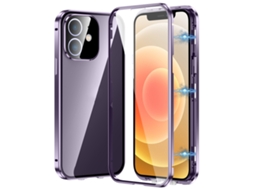 Capa De Vidro Temperado Hd Para Iphone 12 - Fecho Magnético Duplo
