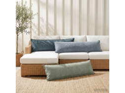 Vidaxl Capa Almofada 2 Unid. Houten Azul 40 X 145 Cm Tecido Chenille