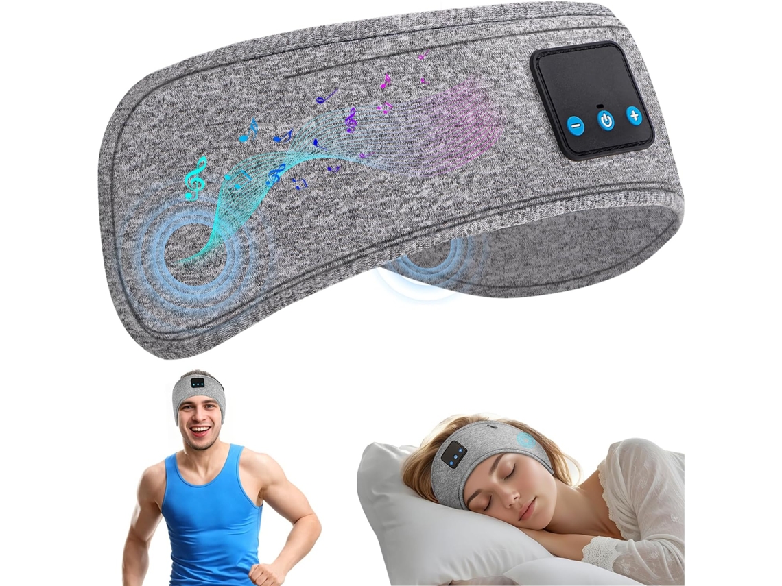Fones de Ouvido Bluetooth para Dormir, Sem Fio, e Máscara para os Olhos AQUAFORGE
