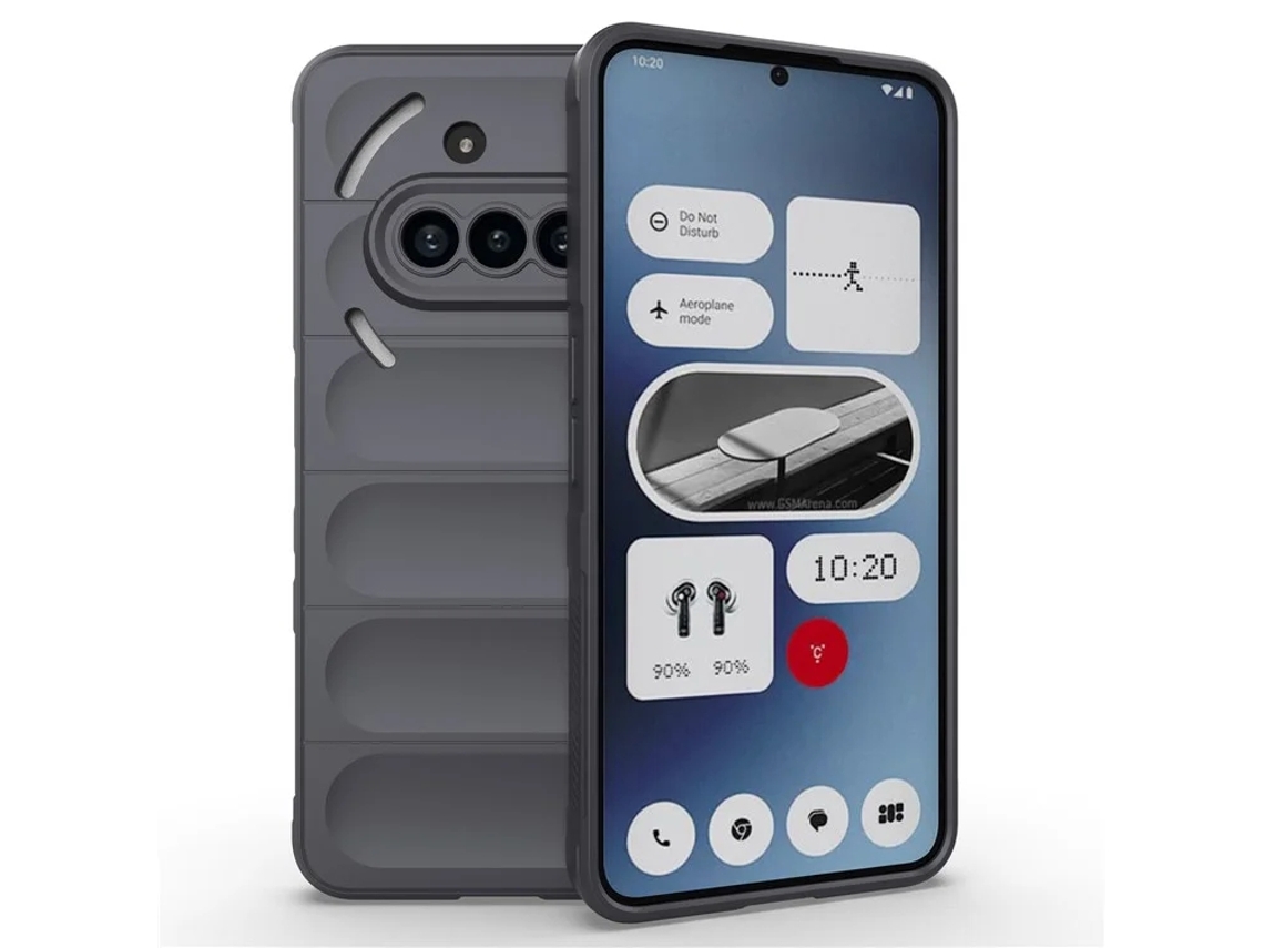 Capa Para Celular Nothing Phone (3a) Magsafe Em Tpu Resistente - Cinza