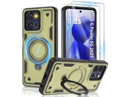 Capa Para Moto G Power 5g 2025 ,compatível Com Magsafe | Kit Com 2 Películas Hd De Proteção Para Tela Verde Panoona