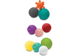 Conjunto de 10 bolas sensoriais multicoloridas