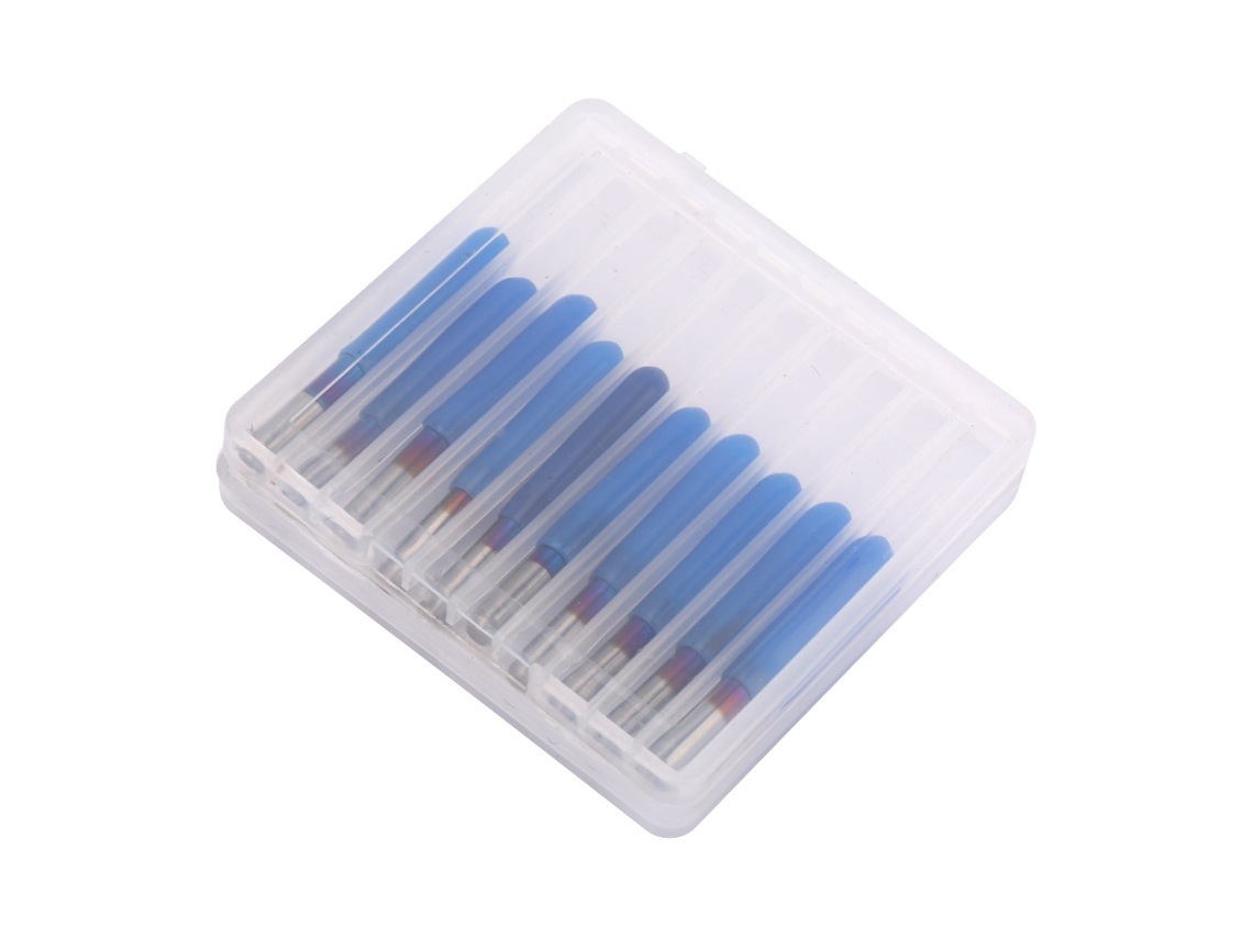 10pcs Broca De Gravura Em Aço Tungstênio De Qualidade Premium Para Pcb Cnc Router 3.175 (10°*0.3)