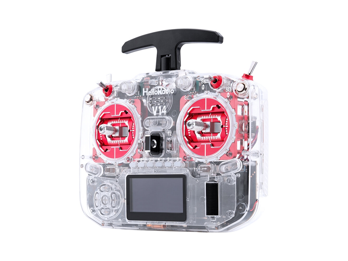 Gold V14 Max Elrs Modo 2 Helloradiosky V14 Max 2.4ghz 1000mw Elrs Cnc Metal Rdc90 Gimbal Edgetx Oled Transmissor P/ Drone Fpv Corrida MDUG