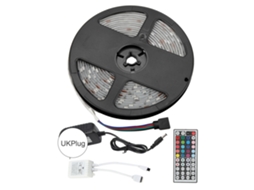 Fita de Led Rgb Colorida 5m 150led, Impermeável, Ip65, para Casa, Bar, com Controle Remoto