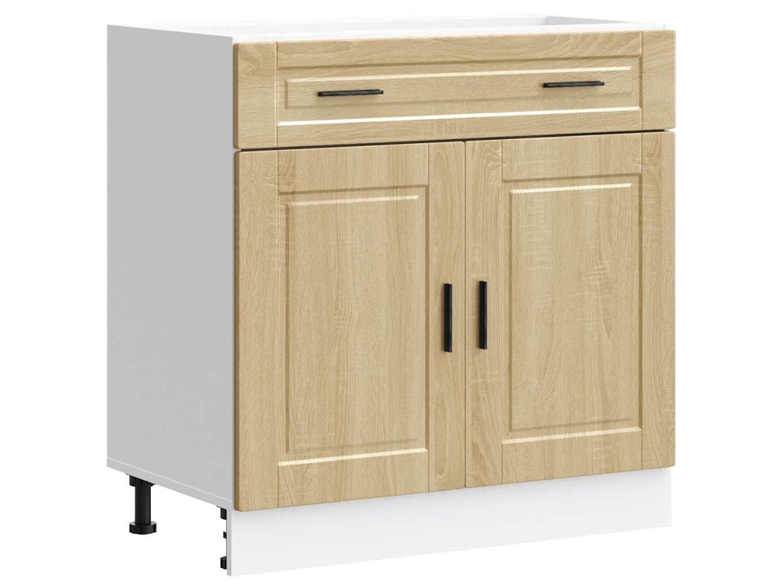 Kitchen Base Cabinet, Kitchen Base Cabinets Vidaxl Marrom Madeira Processada (n/a)