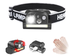 Lanterna Cabeça Magnetica Zoom Sensor Led Corrida Preta Yizhood