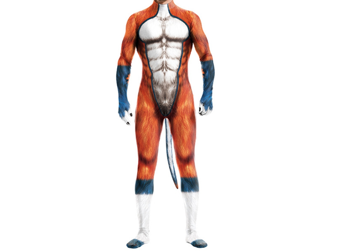 Conjunto de Cosplay de Macacão Animal Impresso em 3D Xl