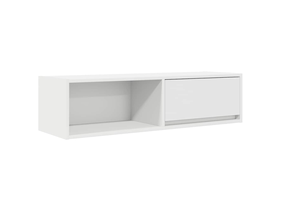 Armário De Tv Vidaxl Branco Madeira Processada (100x31x25,5 Cm)
