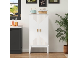 Armário Cozinha 120cm 2 Portas Prateleira Estilo Vintage VELTRIX