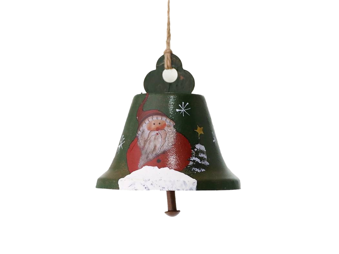 Decoração de Pingente de Sino de Natal Pingente de Árvore de Natal Verde A.