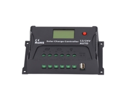 Controlador de Carga Solar Pwm Inteligente 20a 12v 24v Con Identificación Automática, Usb Y Pantalla Led
