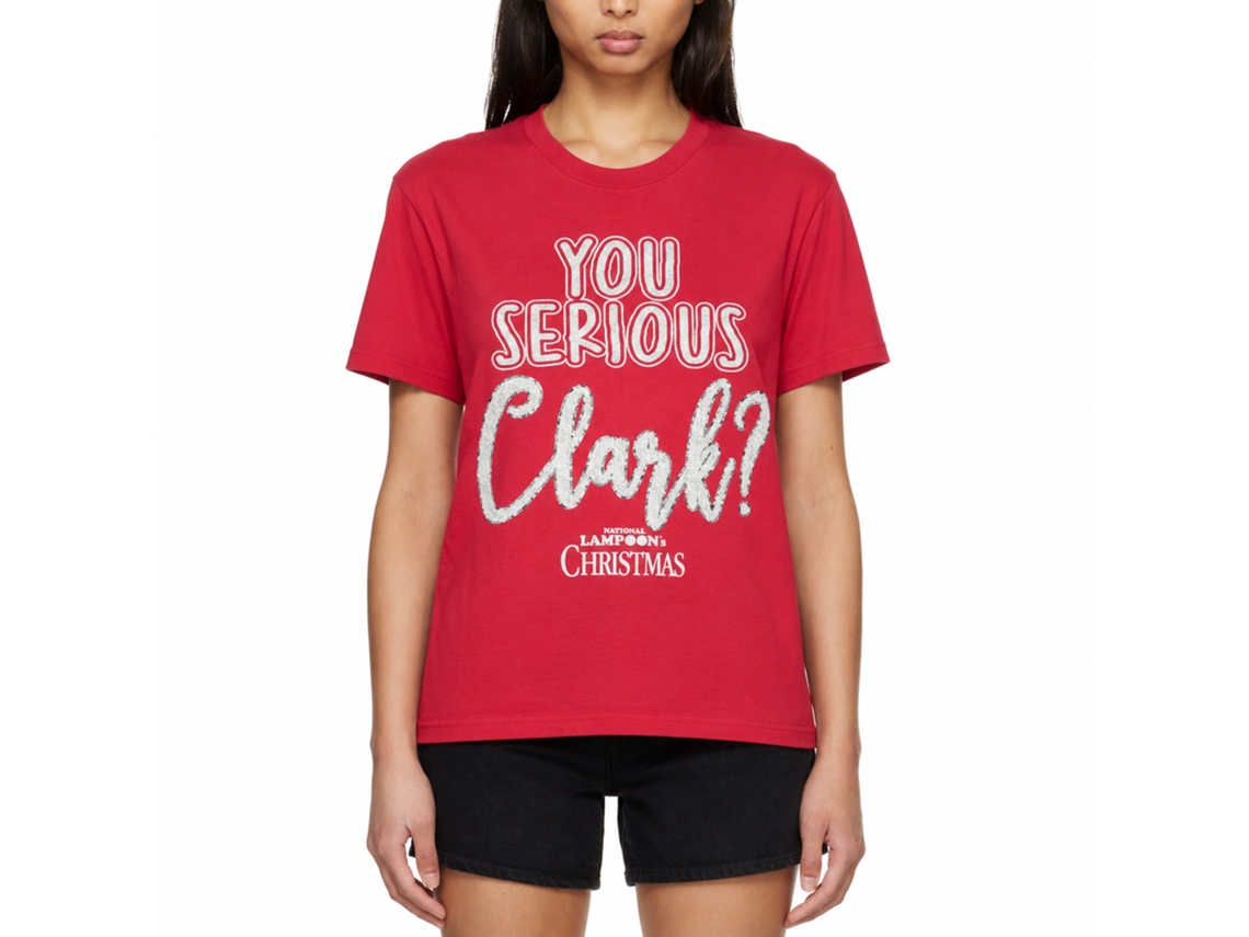 Rockinstone National Lampoon's Christmas Vacation You Serious Clark White T-shirt Size:s