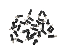 30 Peças Pino Reparação Contraventanas Universal de Ferro Telescópico Parafuso Contraventana 3,3x1cm Negro
